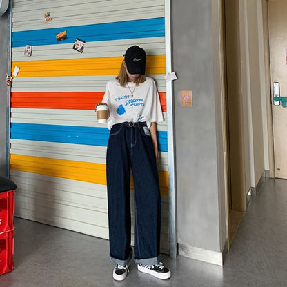 Pants/ワンウォッシュデニムバギーパンツ ST/No.27189