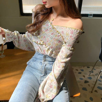 Blouse/花柄オフショルトップス ST/No.27357