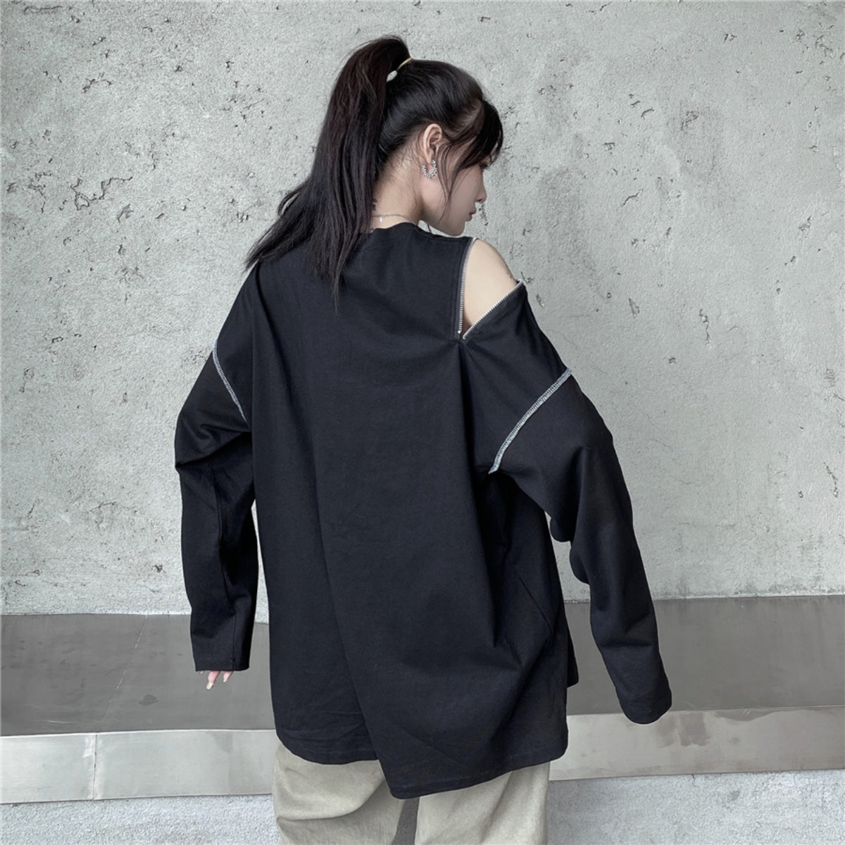 T-shirts/クレイジージップTシャツ ST/No.27194