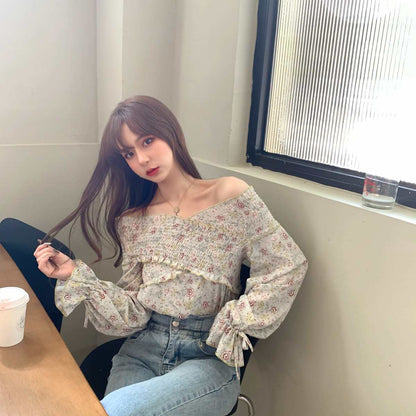 Blouse/花柄オフショルトップス ST/No.27357