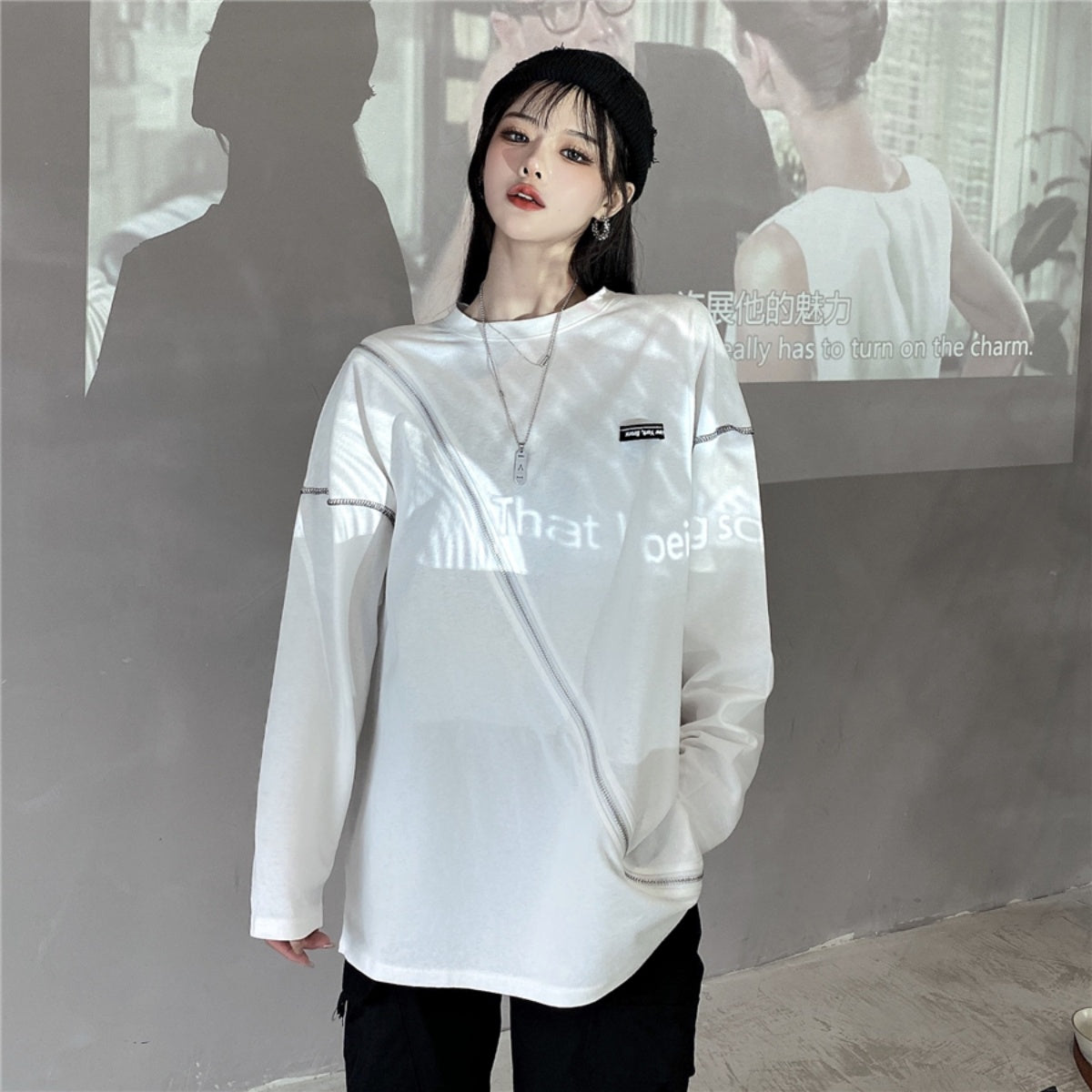 T-shirts/クレイジージップTシャツ ST/No.27194