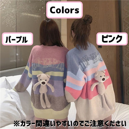 Knit / くまちゃんニットプルオーバー ST/No.27234