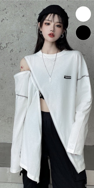 T-shirts/クレイジージップTシャツ ST/No.27194