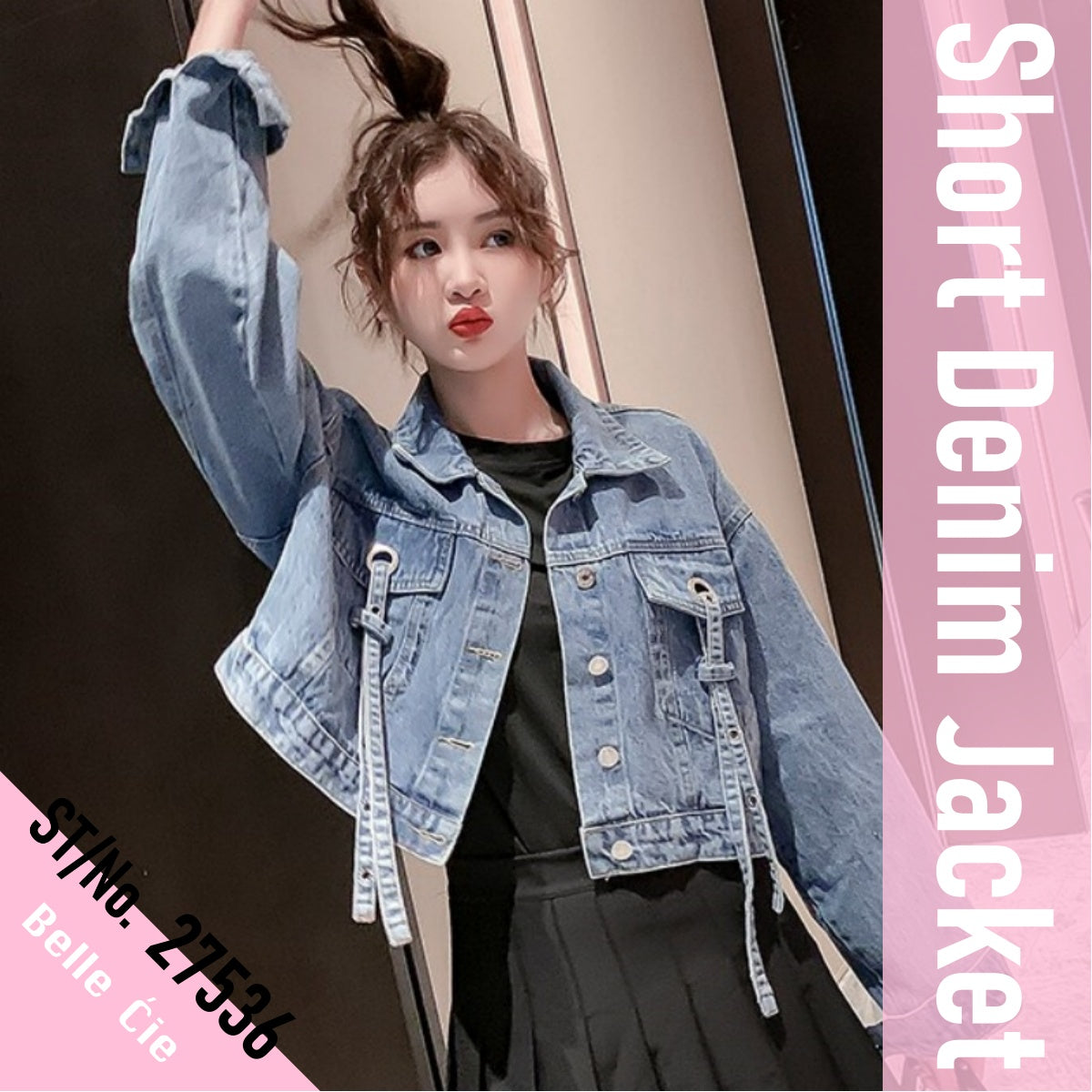 CHIC STYLE デニムジャケット gジャン 綿100％ヴィンテージ風