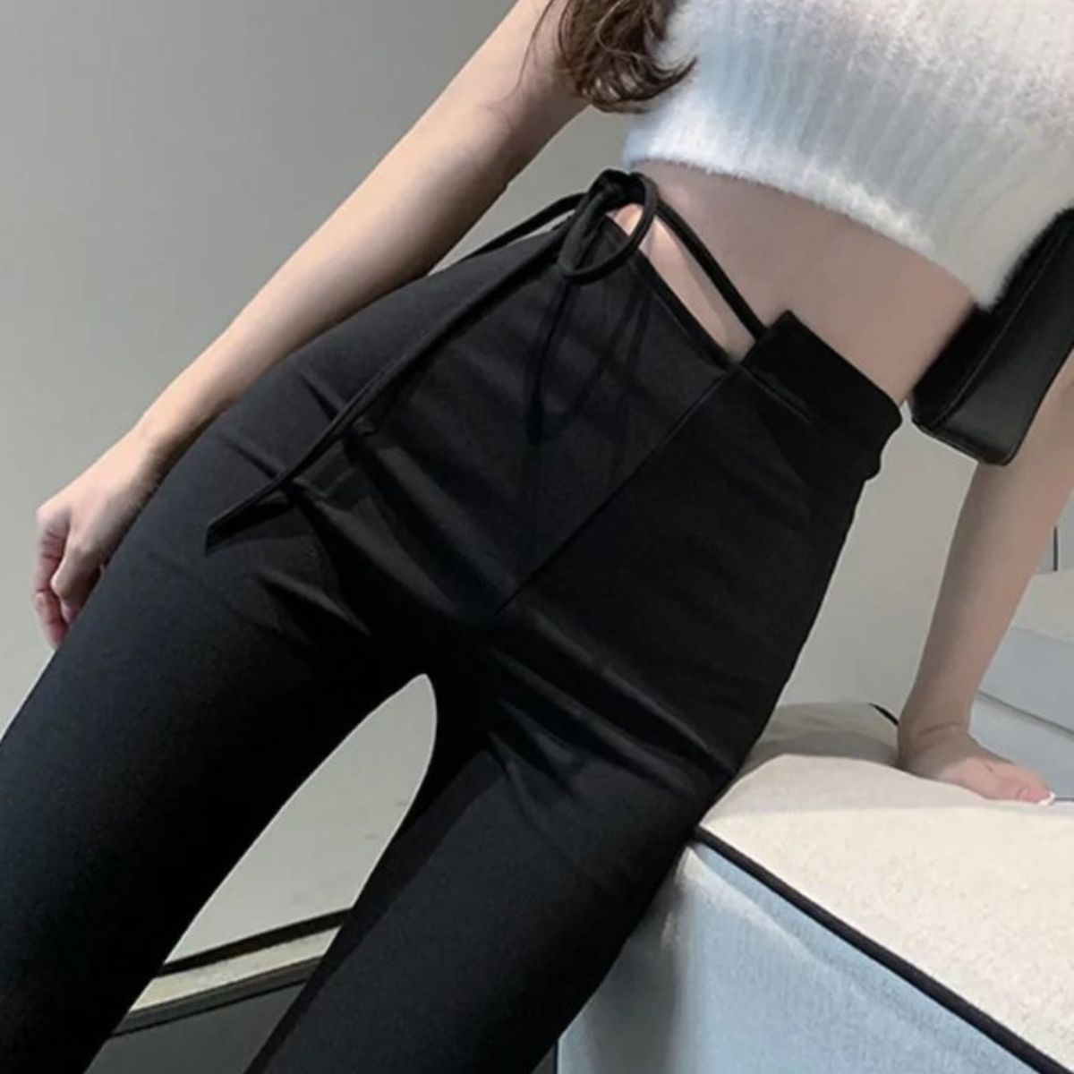 Pants/ハイウエストリボンベルパンツ ST/No.27728