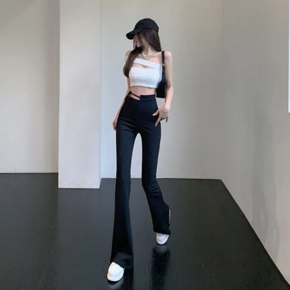 Pants/ハイウエストリボンベルパンツ ST/No.27728