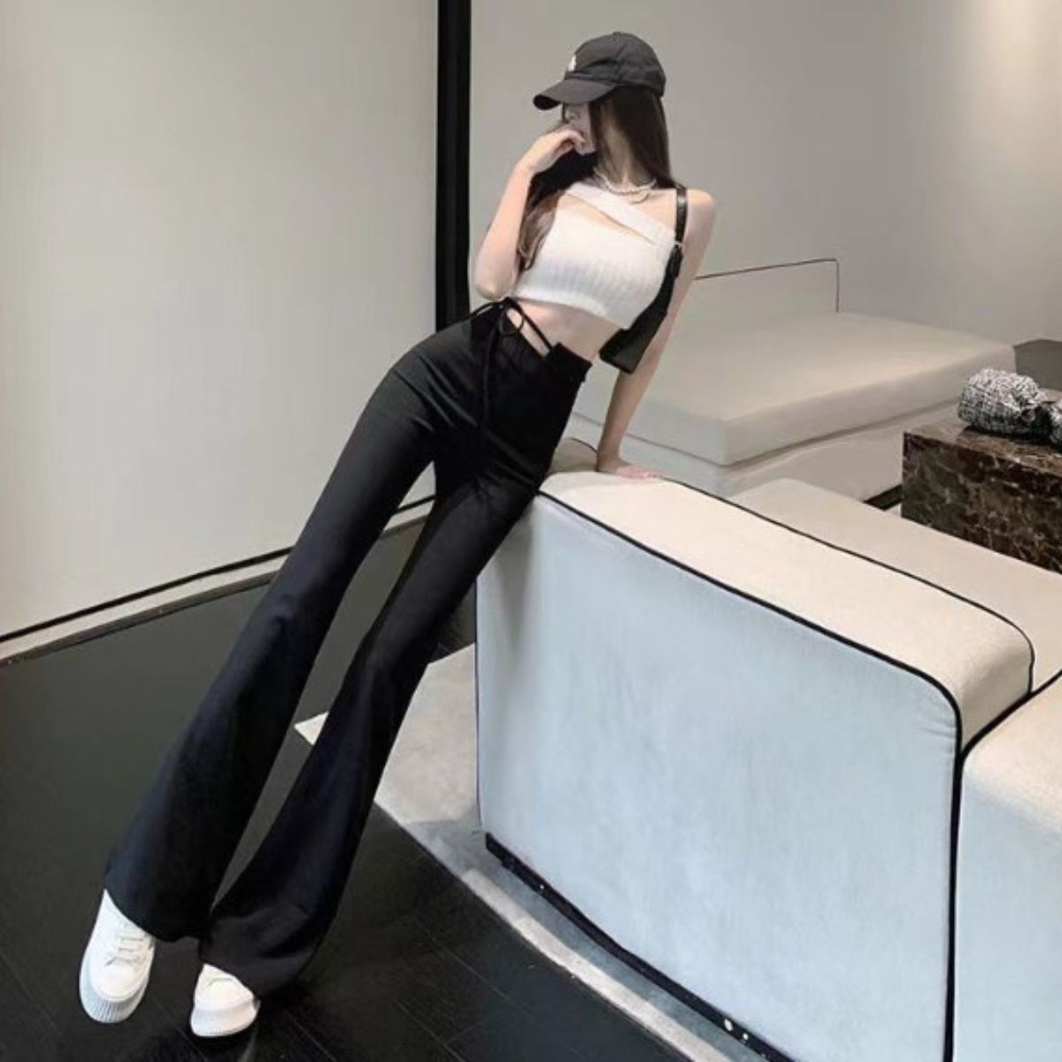 Pants/ハイウエストリボンベルパンツ ST/No.27728