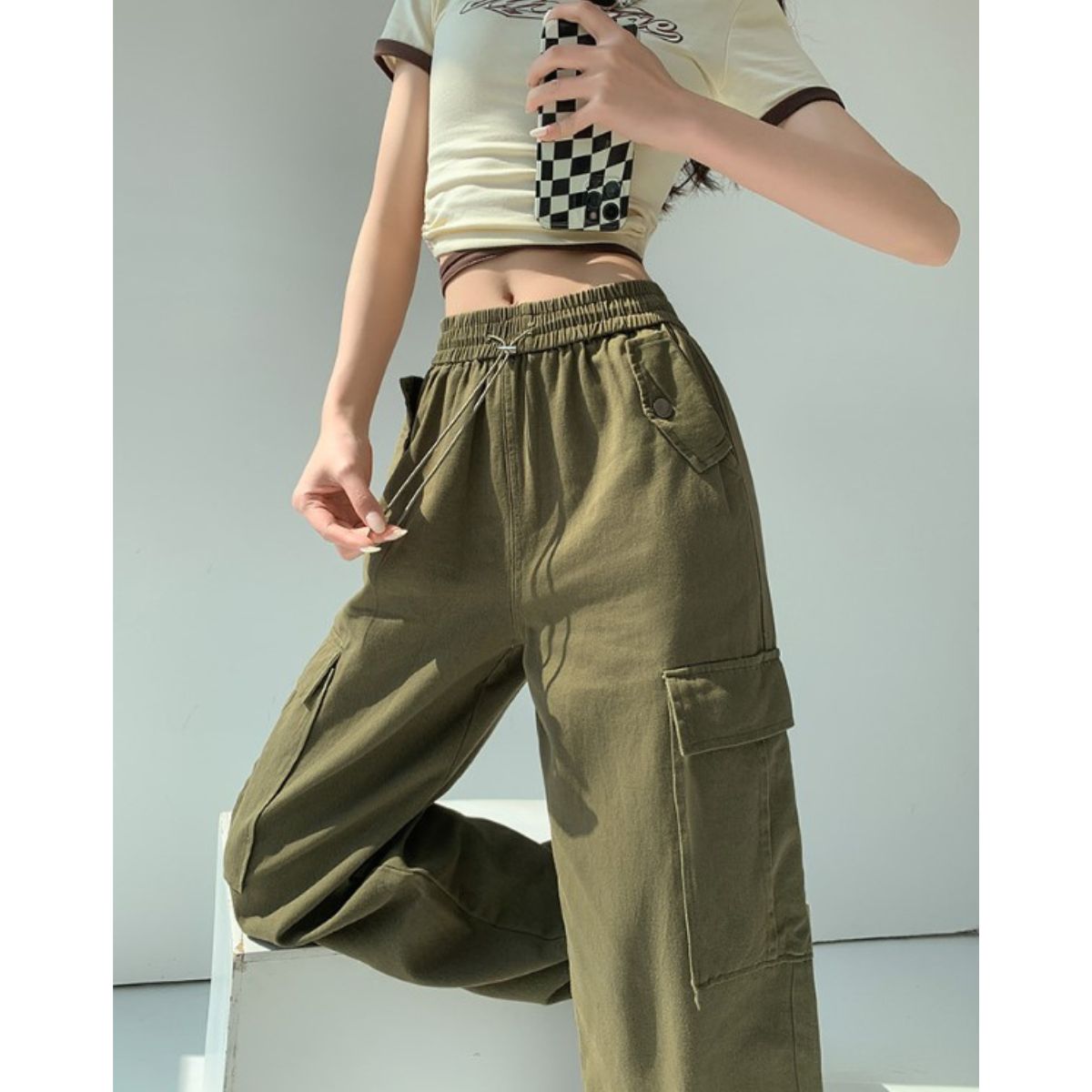 Pants/ドロスト紐ワイドカーゴパンツ ST/No.27729 – Belle Ćie