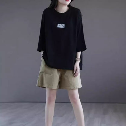 T-Shirts/シンプル７分袖Tシャツ ST/No.27751
