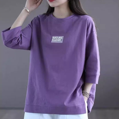T-Shirts/シンプル７分袖Tシャツ ST/No.27751