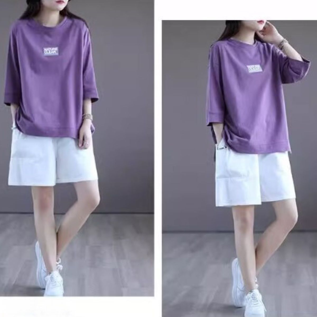 T-Shirts/シンプル７分袖Tシャツ ST/No.27751