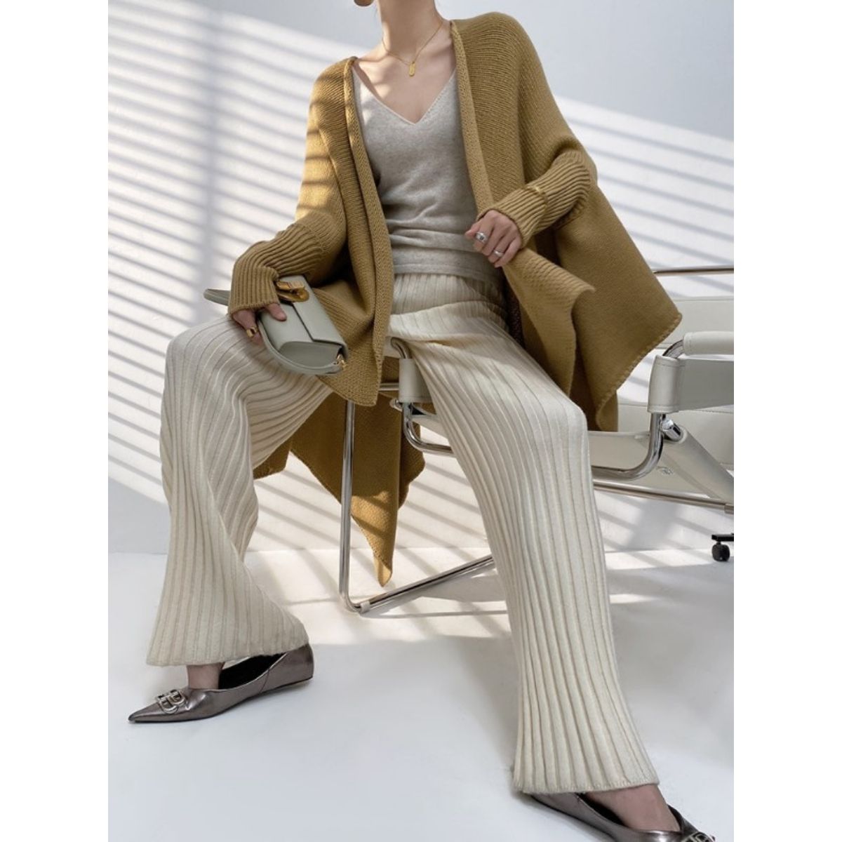 Pants/リラックスリブニットパンツ ST/No.27762