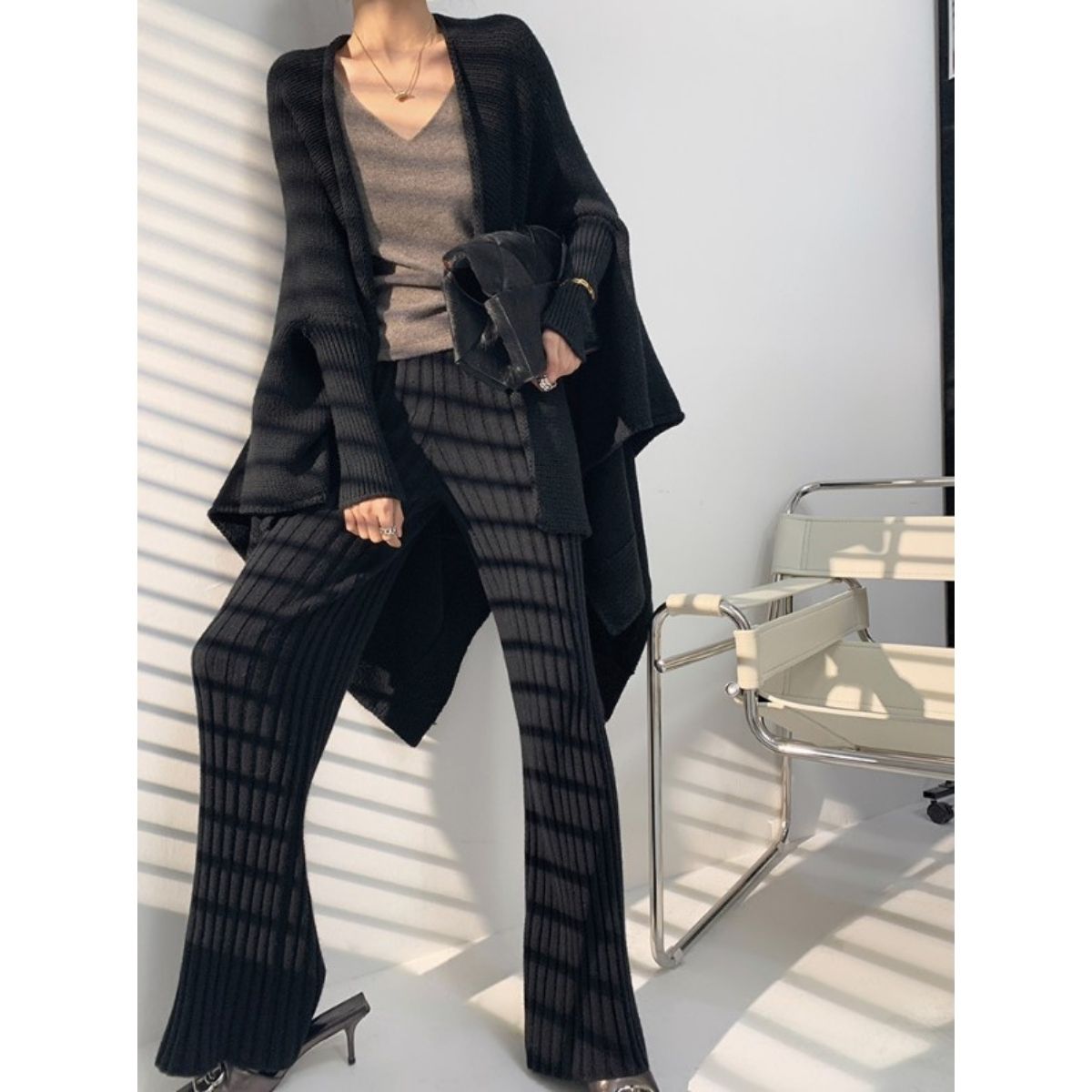 Pants/リラックスリブニットパンツ ST/No.27762