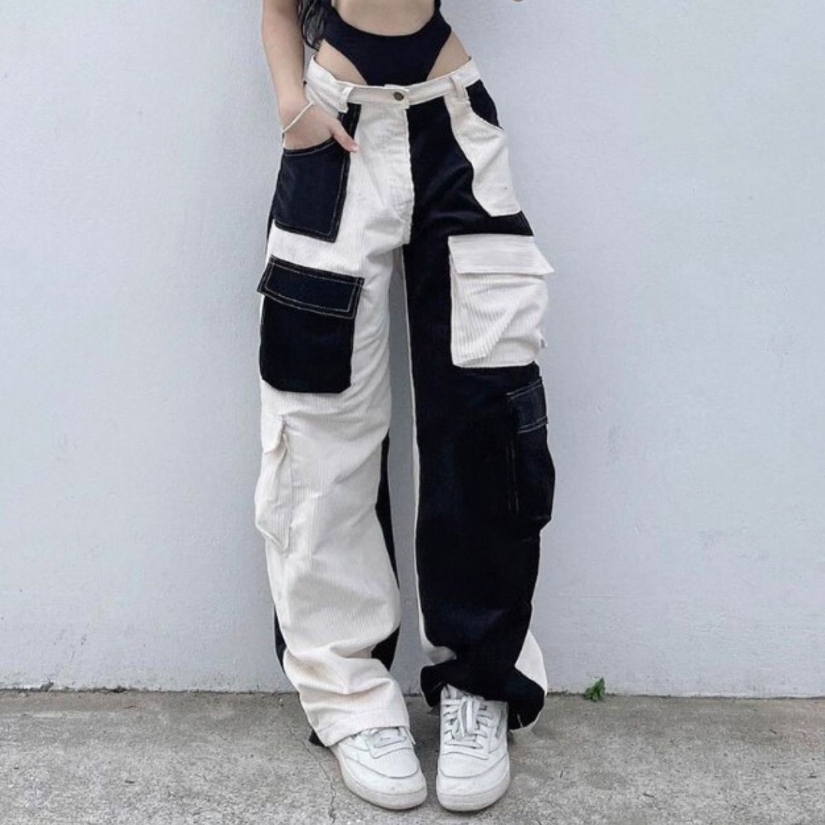 Pants/バイカラーワイドパンツ ST/No.27764