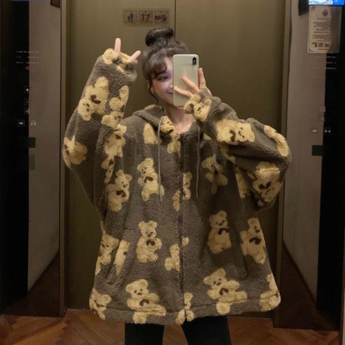 Parka/くまボアジップパーカー ST/No.27786