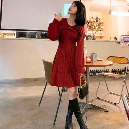 Dress/リボンニットワンピース ST/No.27799