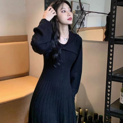 Dress/リボンニットワンピース ST/No.27799