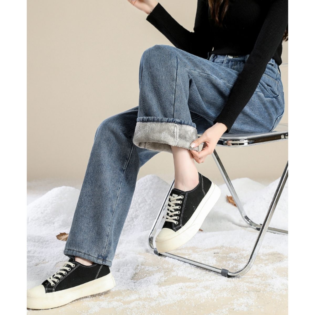 Pants/裏起毛ワイドロングパンツ ST/No.27801