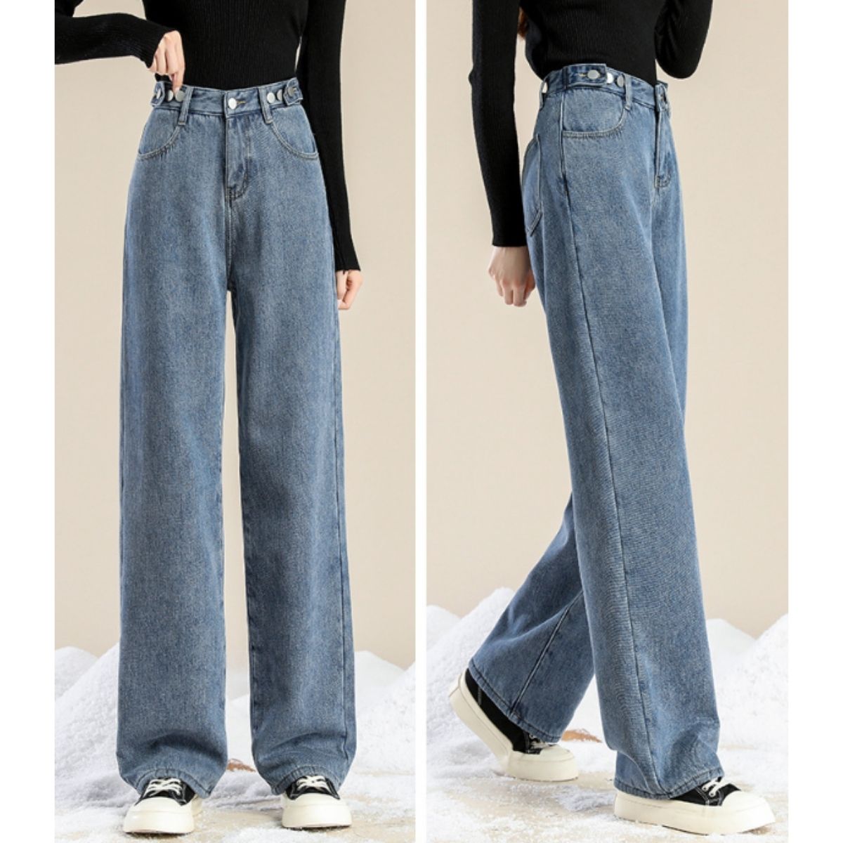 Pants/裏起毛ワイドロングパンツ ST/No.27801