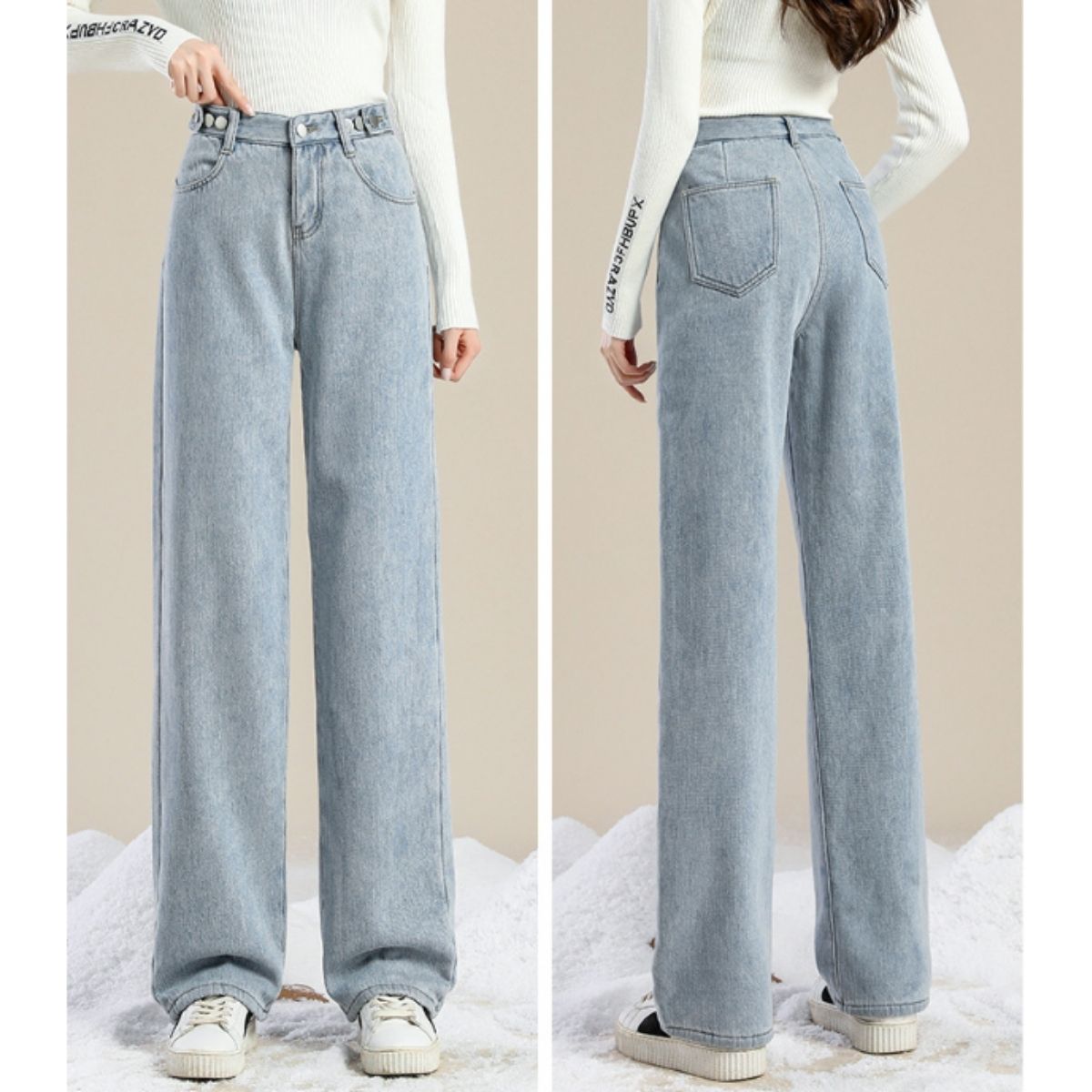 Pants/裏起毛ワイドロングパンツ ST/No.27801