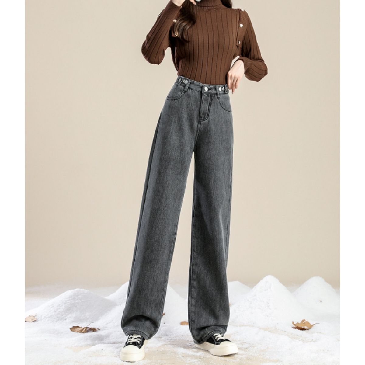 Pants/裏起毛ワイドロングパンツ ST/No.27801