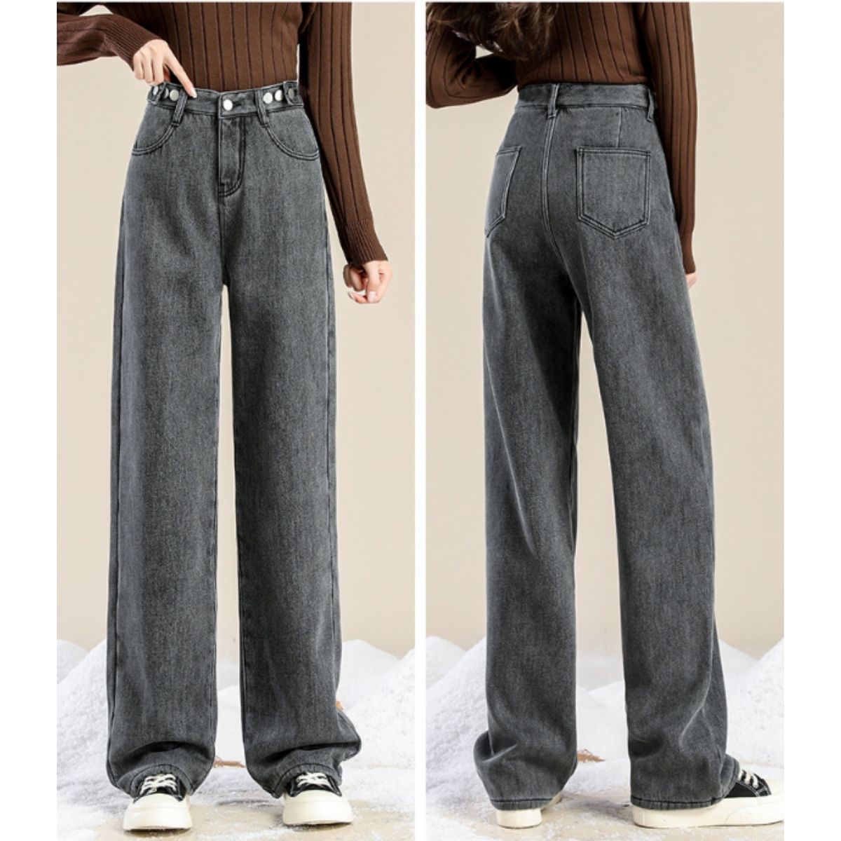 Pants/裏起毛ワイドロングパンツ ST/No.27801