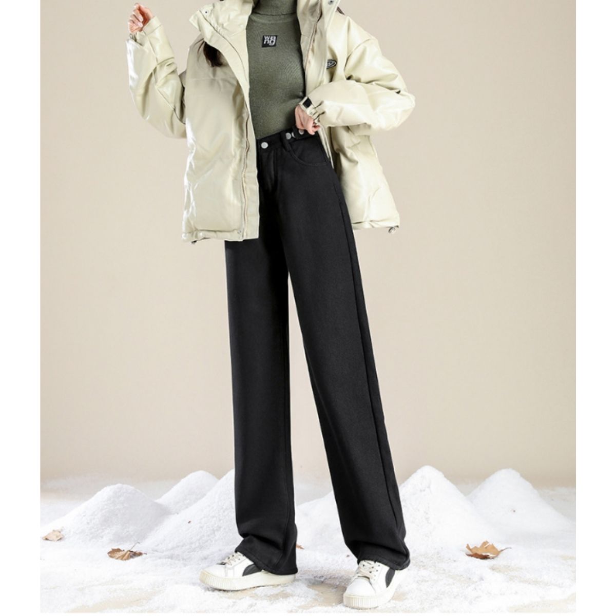 Pants/裏起毛ワイドロングパンツ ST/No.27801