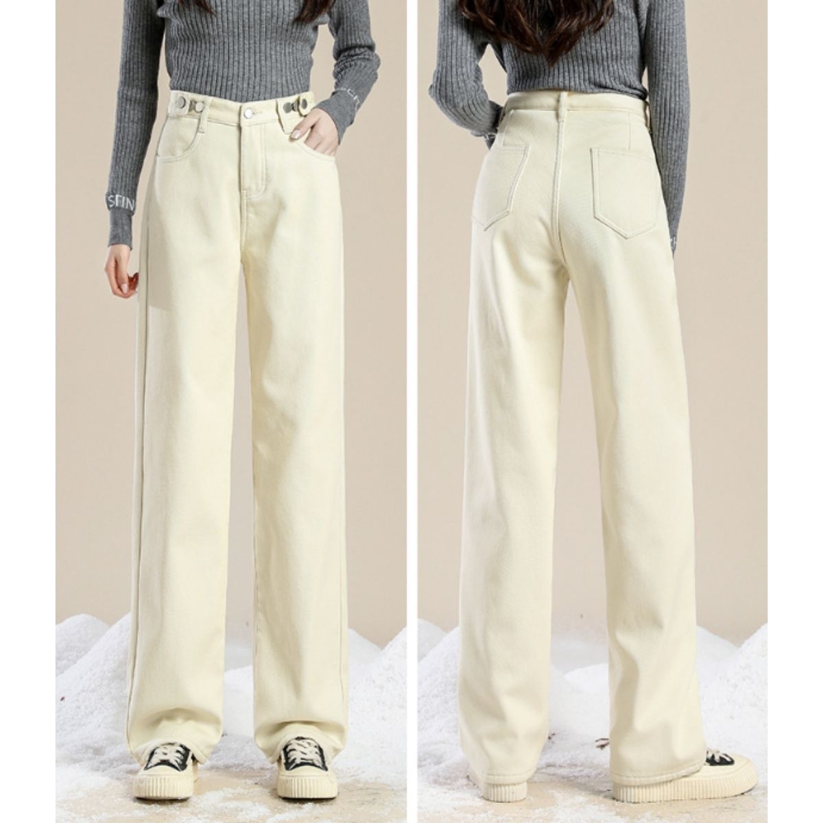 Pants/裏起毛ワイドロングパンツ ST/No.27801