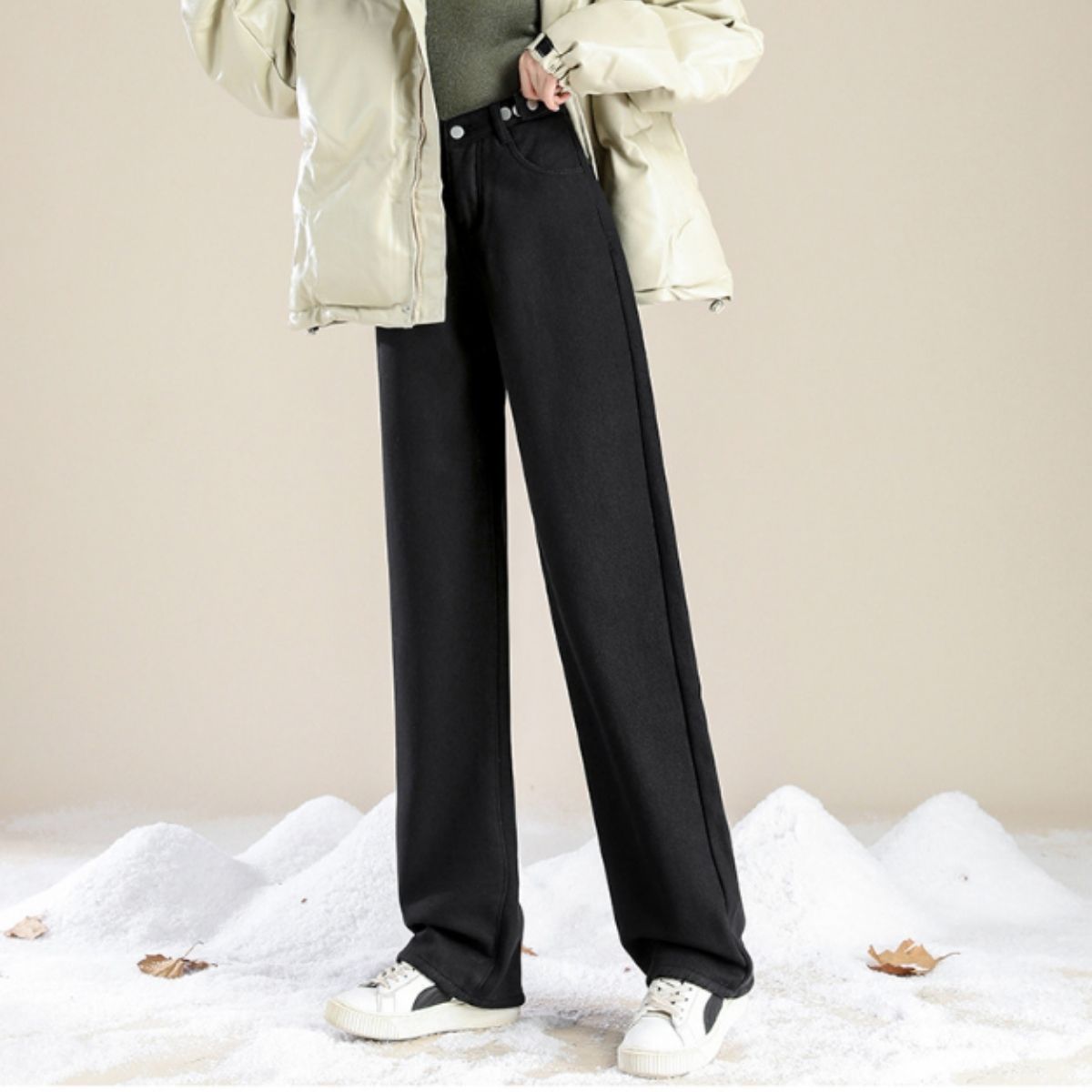 Pants/裏起毛ワイドロングパンツ ST/No.27801