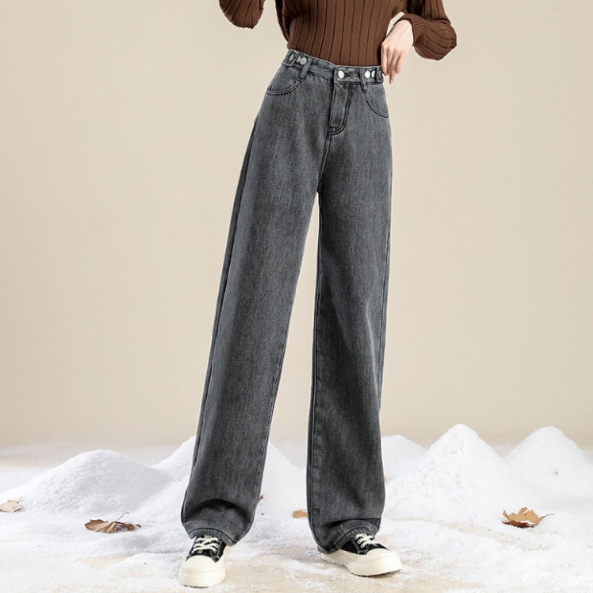Pants/裏起毛ワイドロングパンツ ST/No.27801