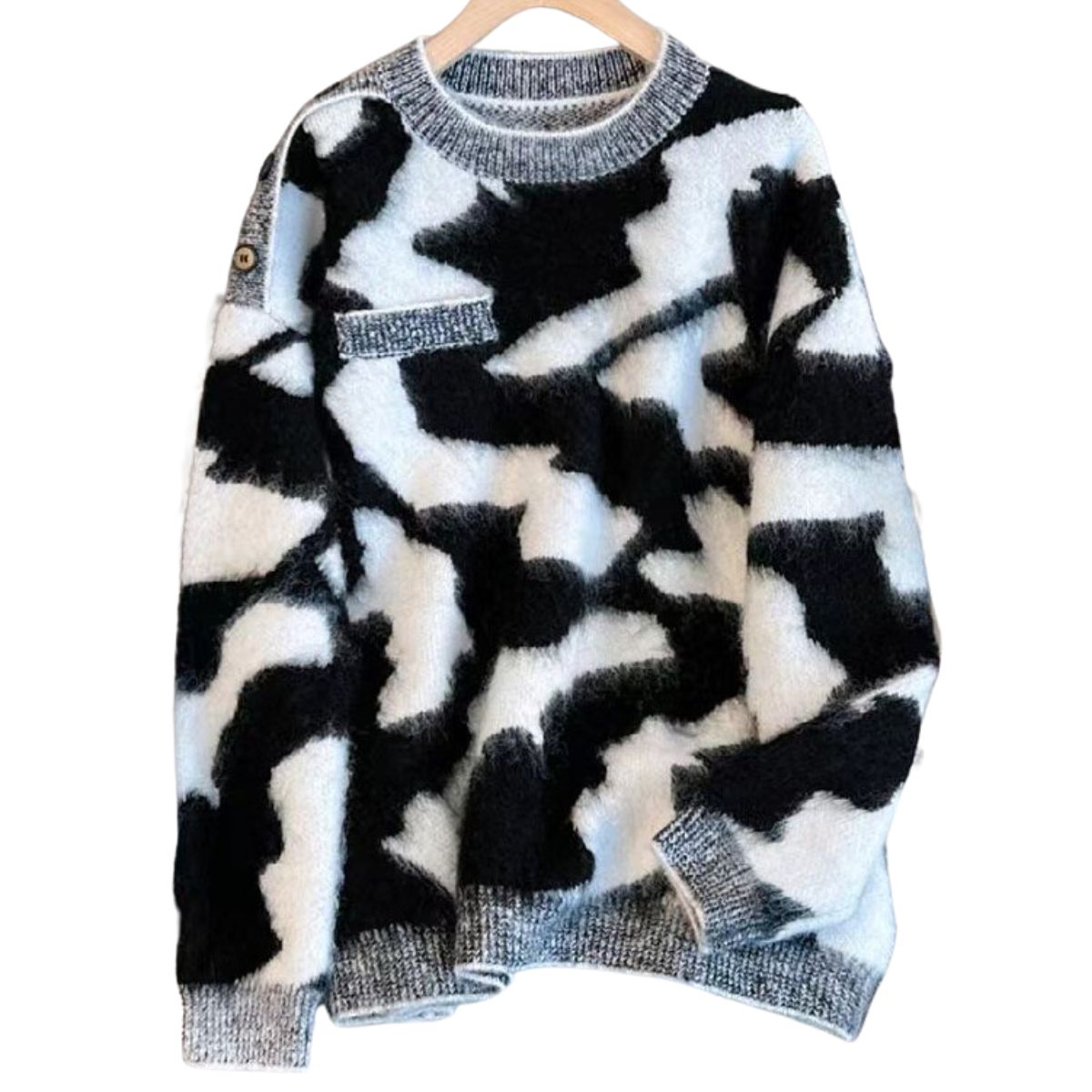 Knit/カラーマーブルニットプルオーバー ST/No.27816