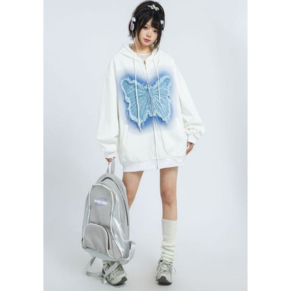 Parka/バタフライモチーフジップパーカー ST/No.27817
