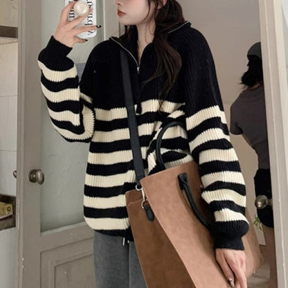 Knit/ハーフジップハイネックＢＤニット ST/No.27820
