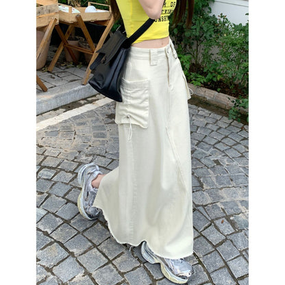 Skirt/ツイルカーゴロングスカート ST/No.27860