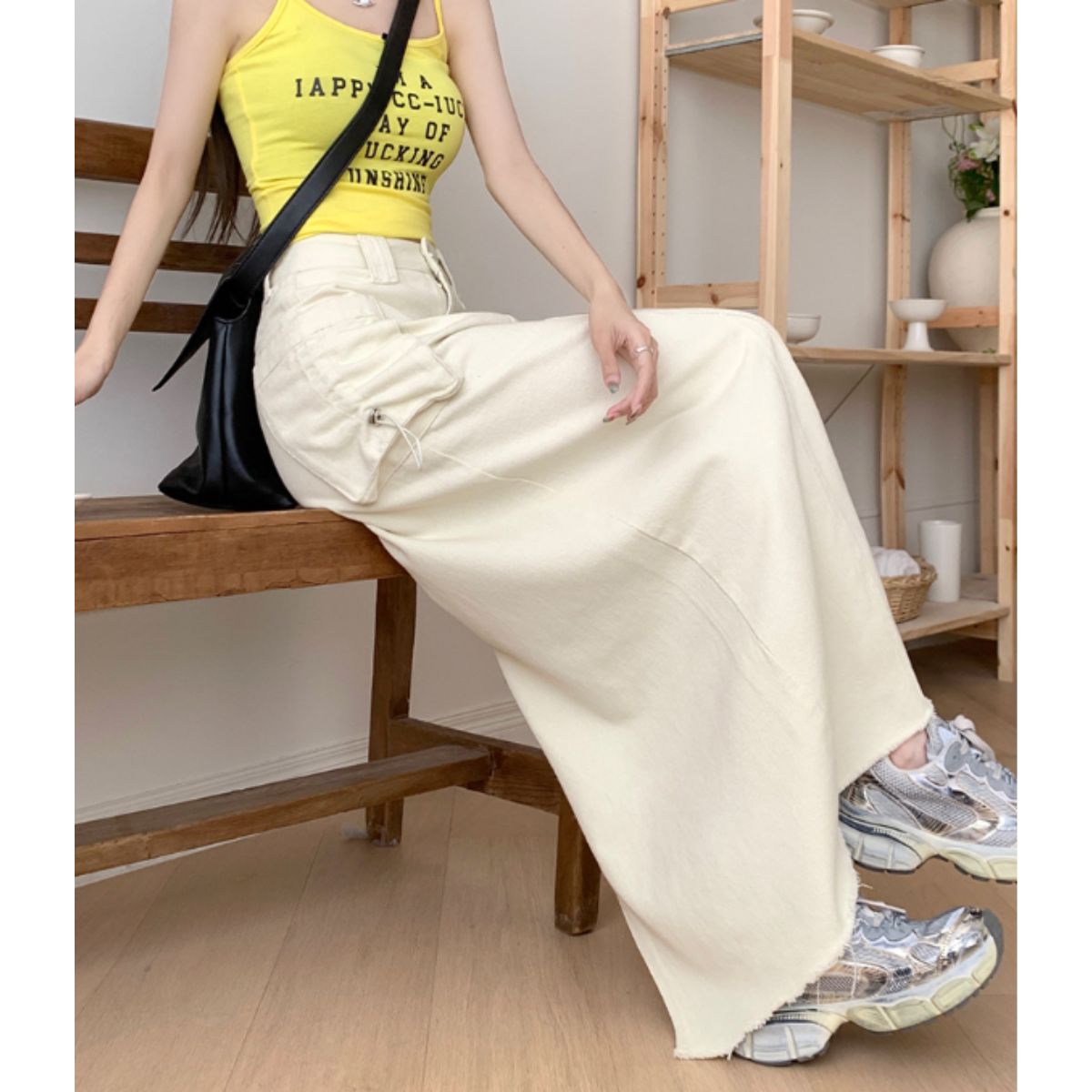 Skirt/ツイルカーゴロングスカート ST/No.27860