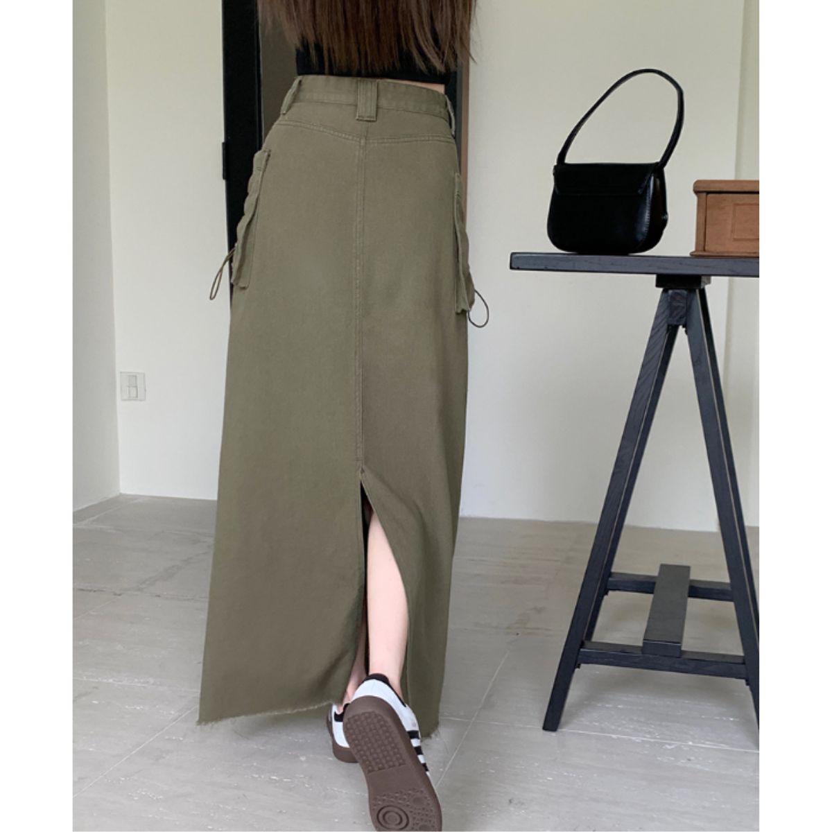 Skirt/ツイルカーゴロングスカート ST/No.27860