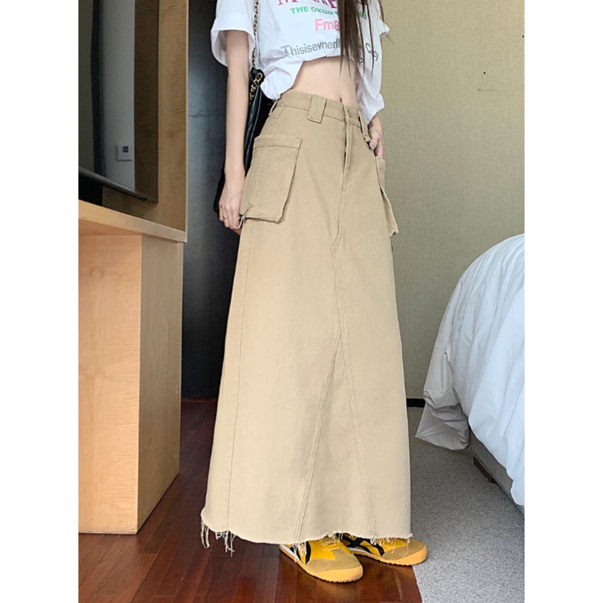 Skirt/ツイルカーゴロングスカート ST/No.27860