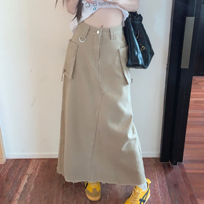 Skirt/ツイルカーゴロングスカート ST/No.27860