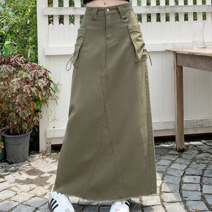 Skirt/ツイルカーゴロングスカート ST/No.27860