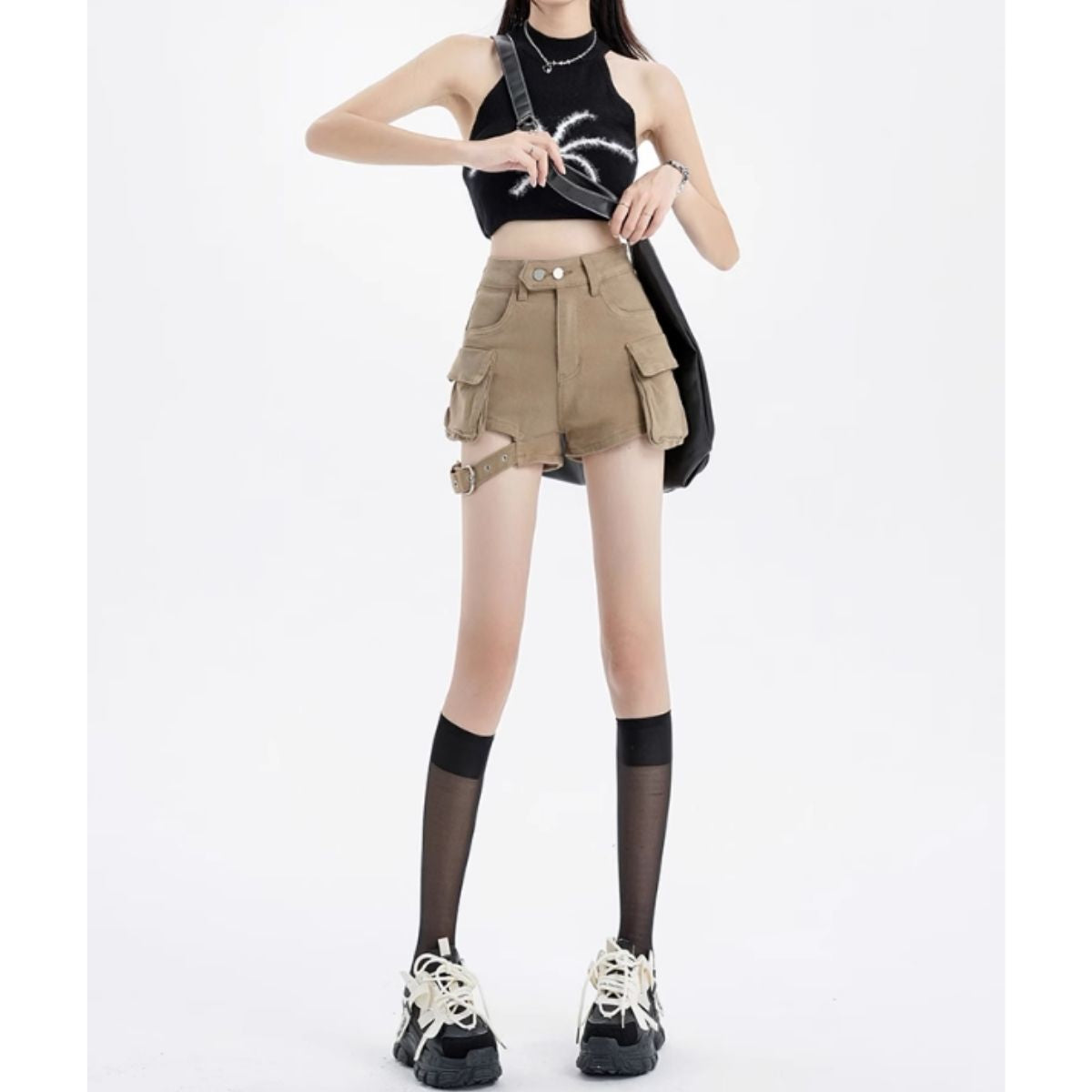 Pants/ベルトミリタリーショートパンツ ST/No.27871
