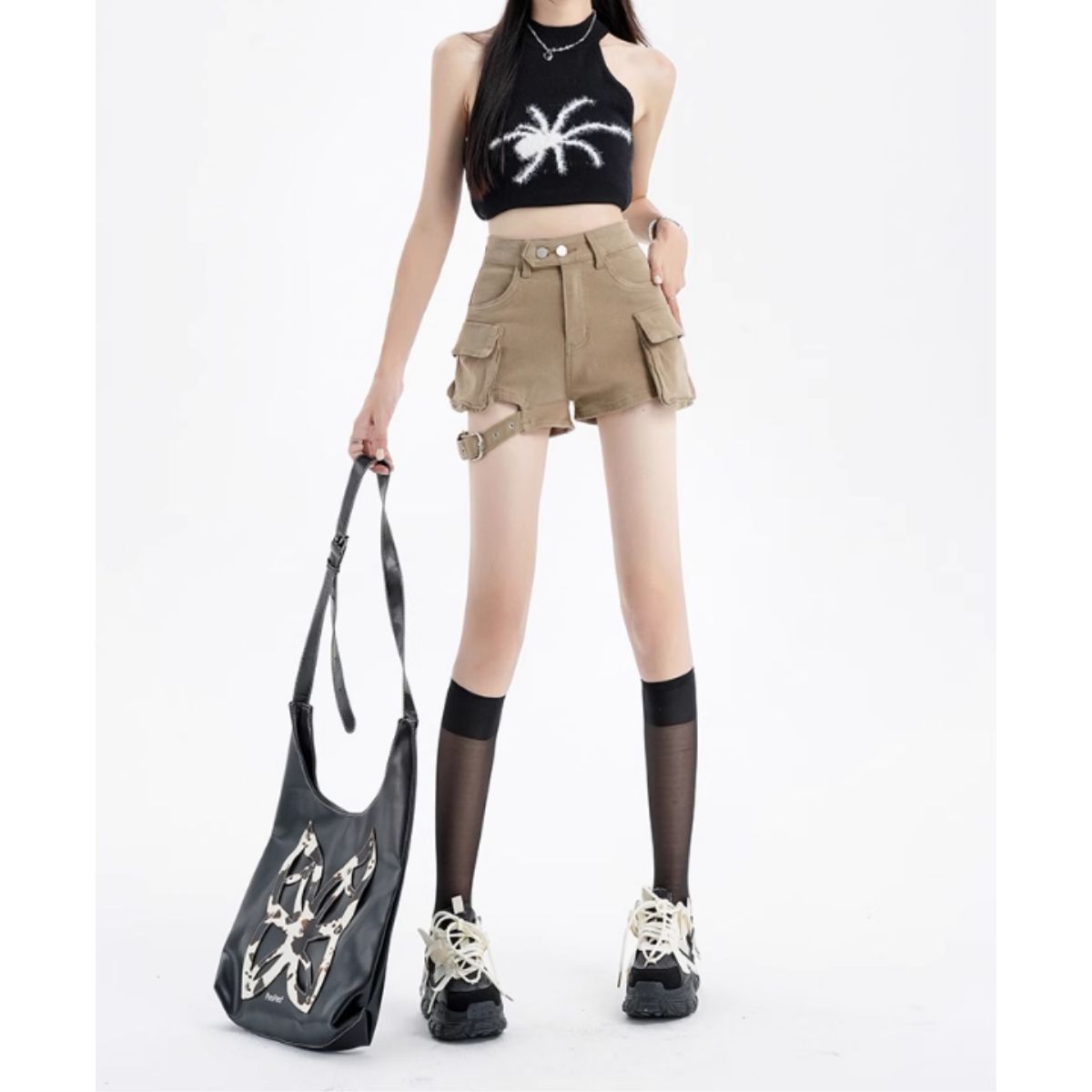 Pants/ベルトミリタリーショートパンツ ST/No.27871