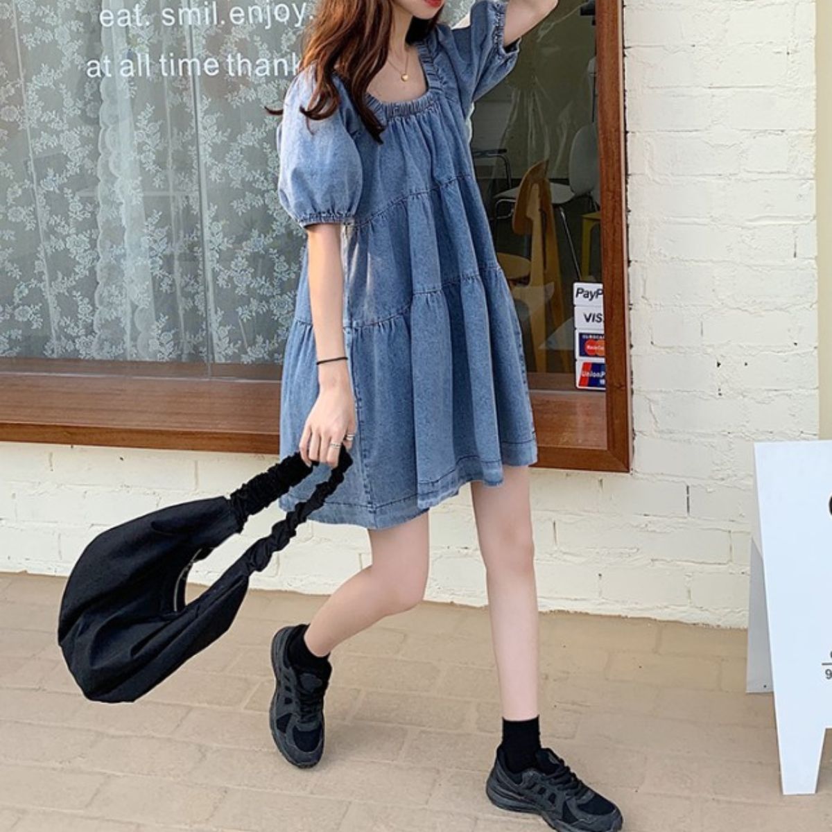 Dress/ティアードデニムワンピース ST/No.27875