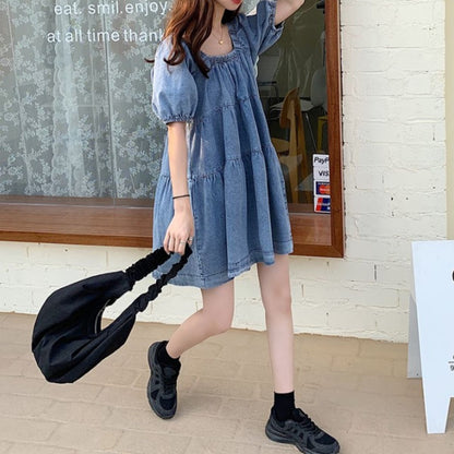 Dress/ティアードデニムワンピース ST/No.27875