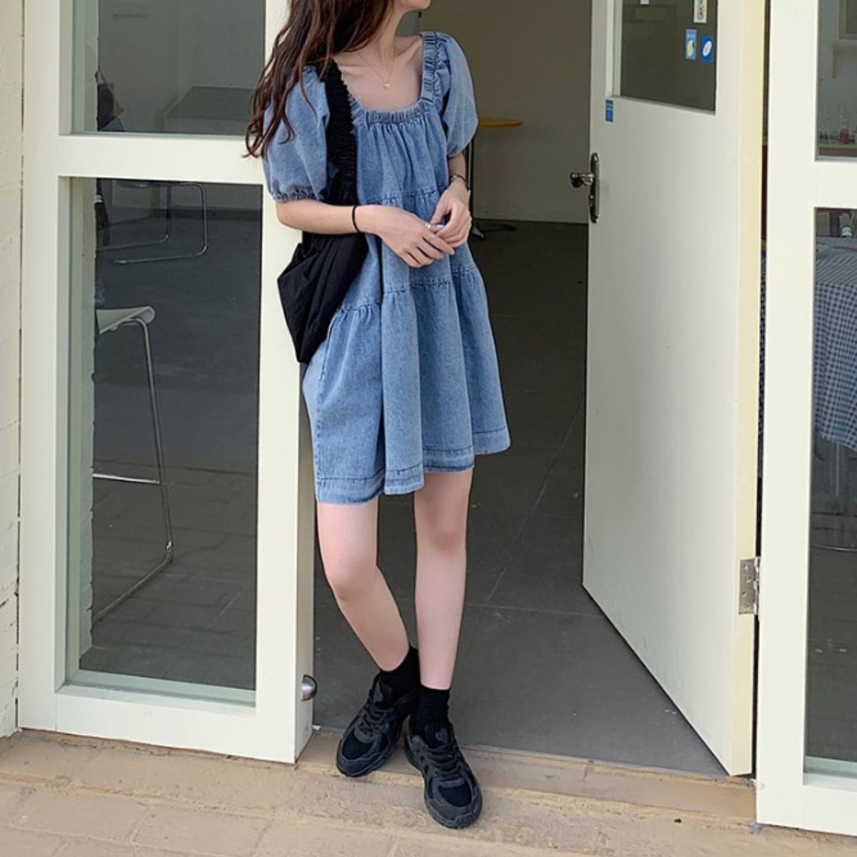 Dress/ティアードデニムワンピース ST/No.27875