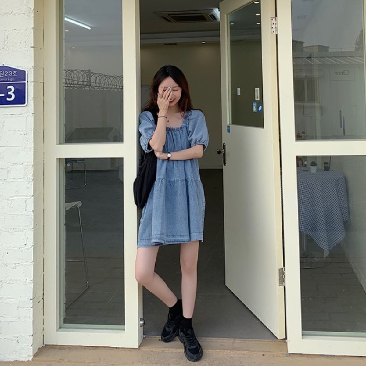 Dress/ティアードデニムワンピース ST/No.27875