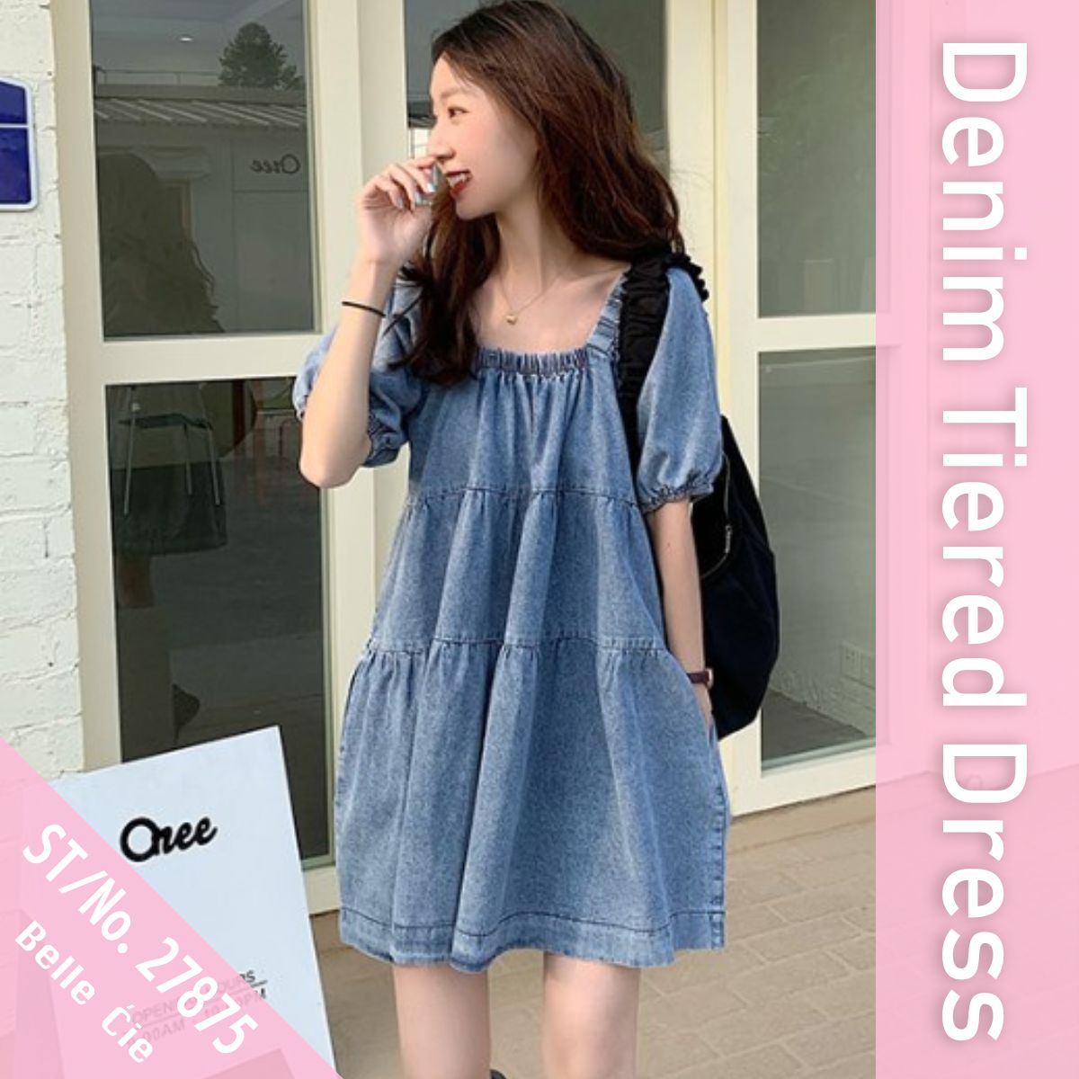 Dress/ティアードデニムワンピース ST/No.27875