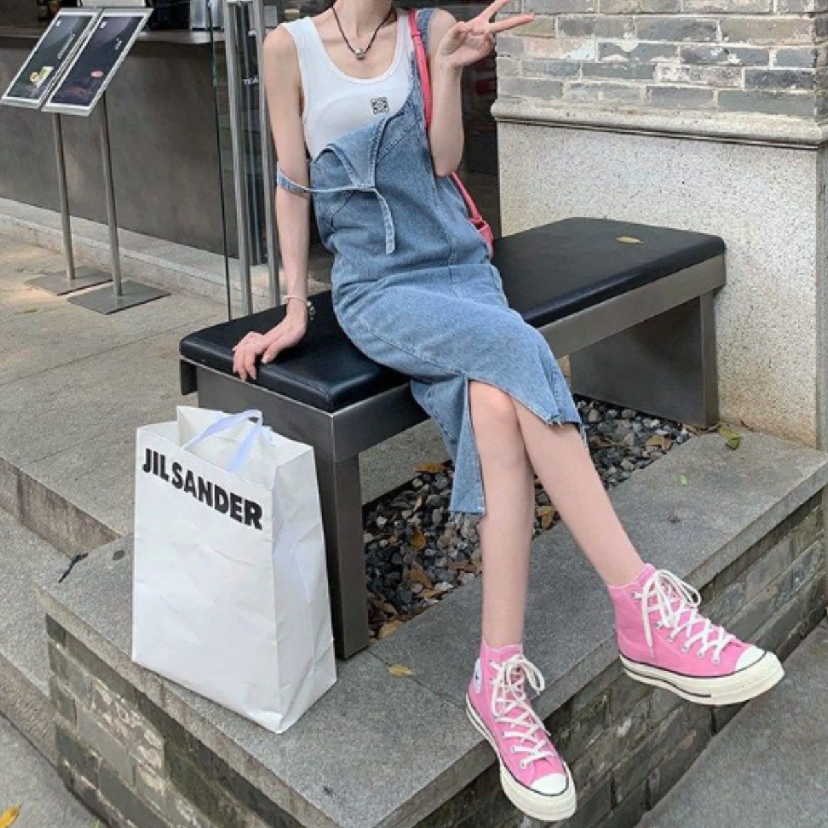 Dress/デニムジャンスカ ST/No.27876