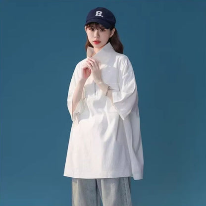 Blouse/ハーフジップビッグシルエットＴ ST/No.27886