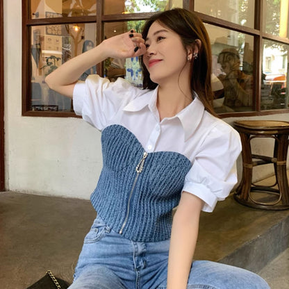 Shirts/ビスチェフェイクレイヤードシャツ ST/No.27890