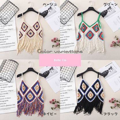 Tops/ボヘミアンフリンジキャミソール ST/No.27916